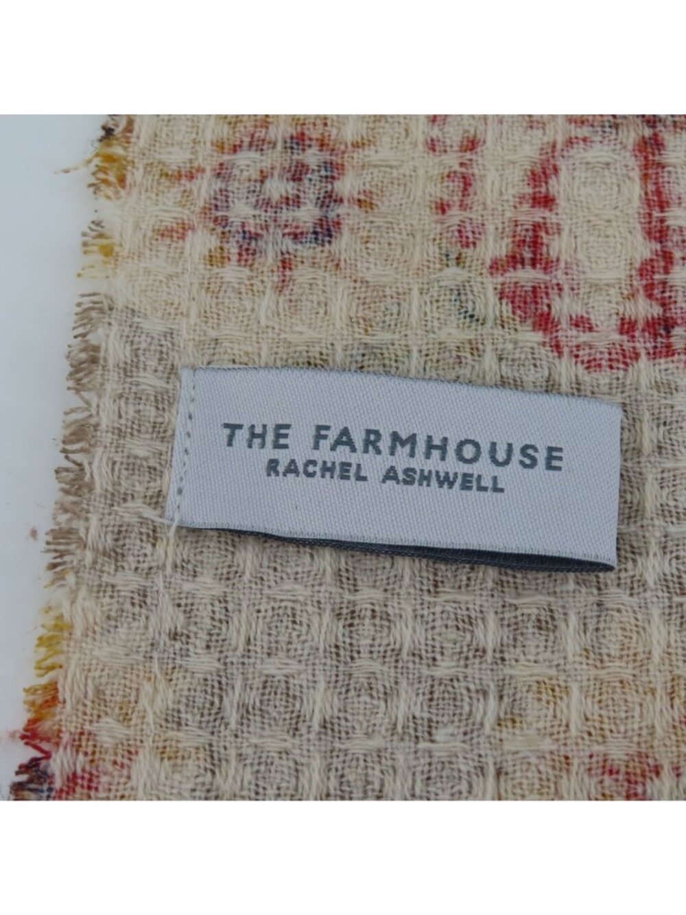 The Farmhouse Rachel Ashwell 6 Waffle Fabric Sunflower Pumpkin Fabric Napkins - Picture 5 of 8